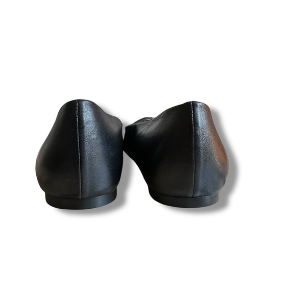 Maje Ballerina Black Leather Pointy Toe Flats Size 40 US 9.5 - Picture 5 of 9